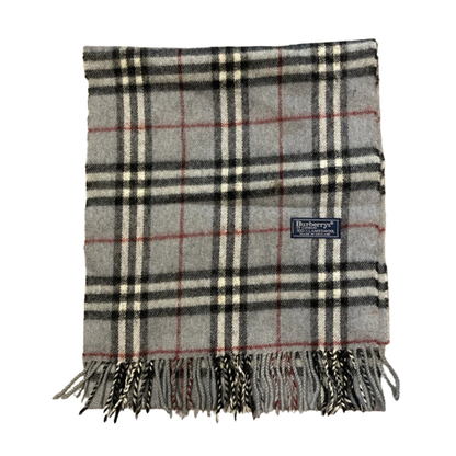 Burberry Scarf (Grey) (Vintage)