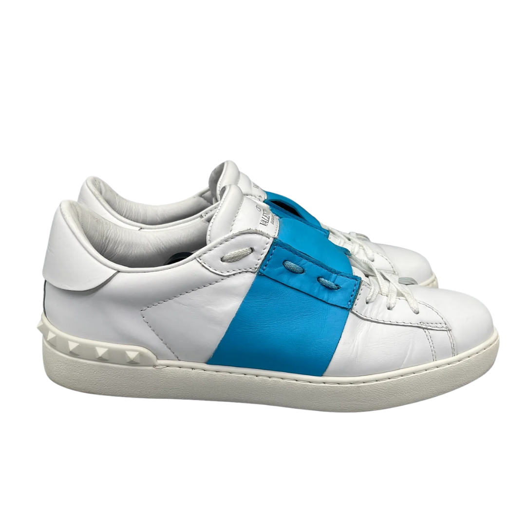 Valentino Garavani Open Sneakers (White Blue)