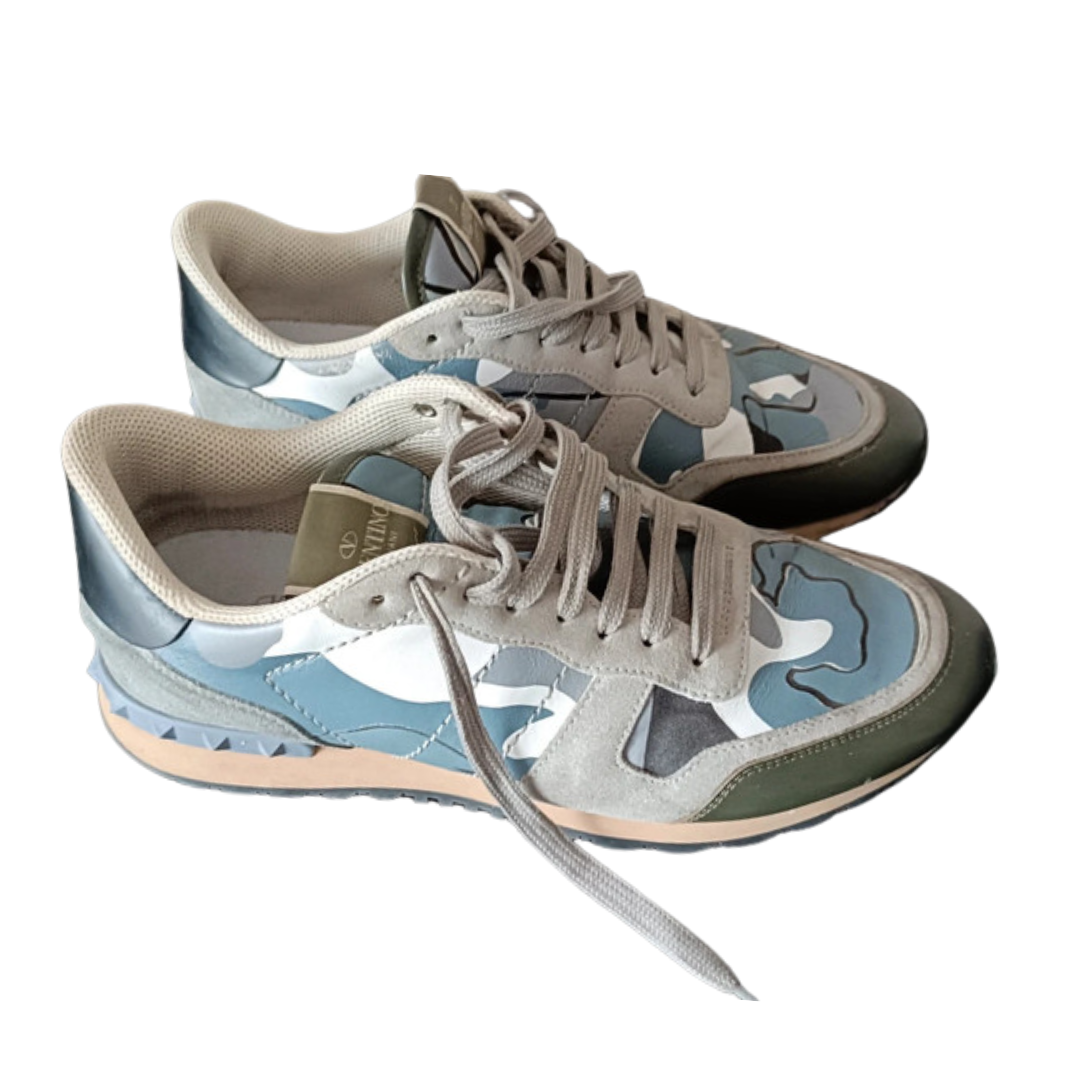 Valentino Garavani Rockrunner Sneakers (Grey) 