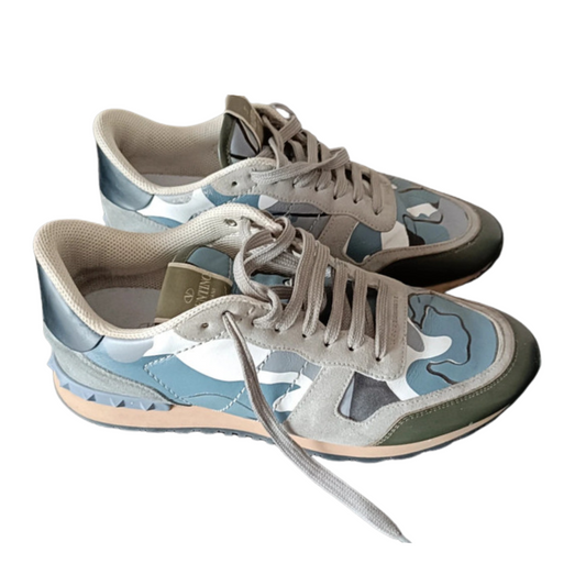 Valentino Garavani Rockrunner Sneakers (Grey) 