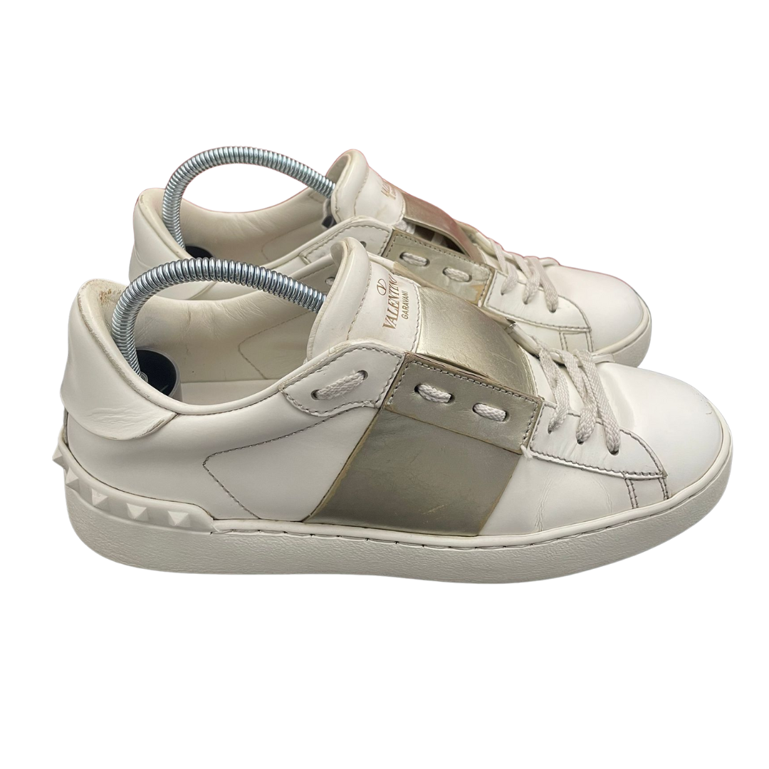Valentino Garavani Open Sneakers (White Gold) (Women's)