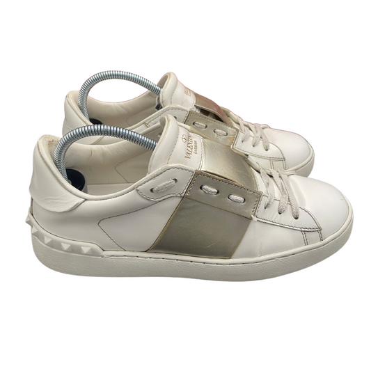 Valentino Garavani Open Sneakers (White Gold) (Womens)
