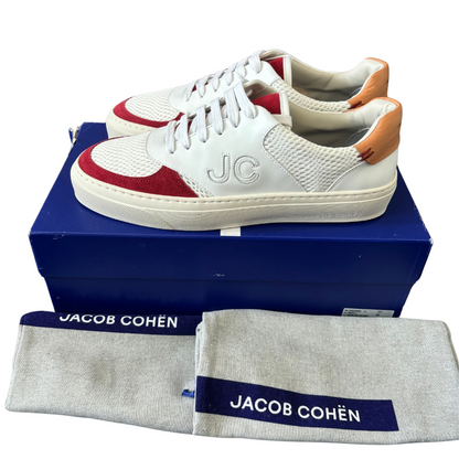 Jacob Cohën Dreamer Sneakers (White & Red) (New)