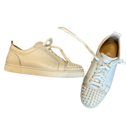 Christian Louboutin Louis Junior Spike Sneakers (White)