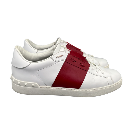 Valentino Garavani Open Sneakers (White Red)