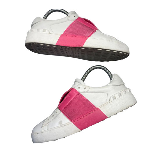 Valentino Garavani Open Sneakers (White Pink) (Womens)