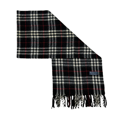 Burberry Scarf (Black) (Vintage)
