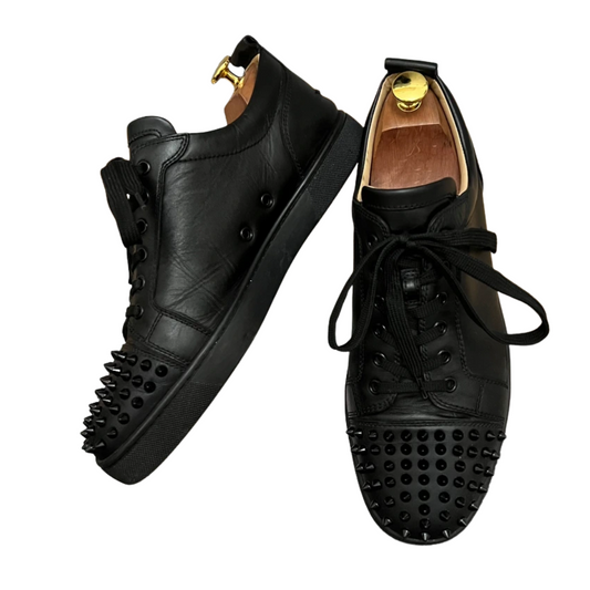 Christian Louboutin Louis Junior Spike Sneakers (Black)
