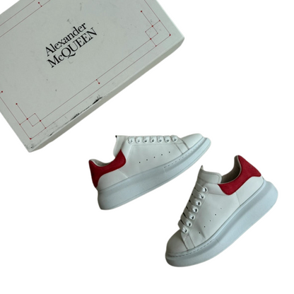 Alexander Mcqueen Sneakers (White Red) (Womens)