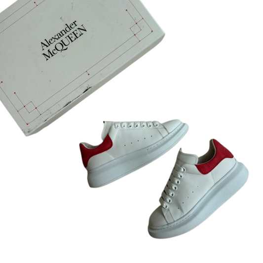 Alexander Mcqueen Sneakers (White Red) (Womens)