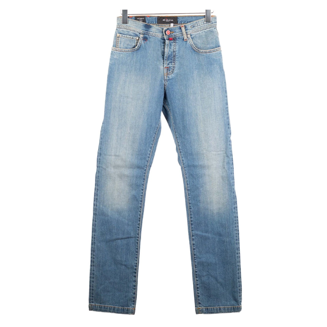 Kiton Napoli Slim Fit Jeans (Blue) (New)
