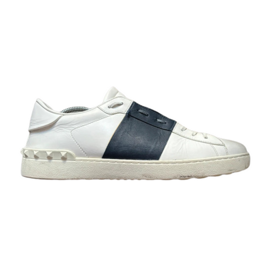 Valentino Garavani Open Sneakers (White Navy)