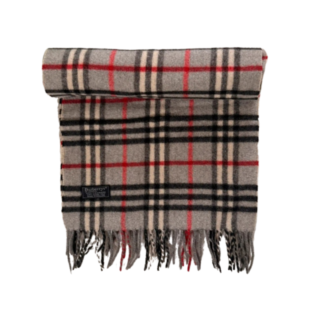 Burberry Scarf (Grey) (Vintage)