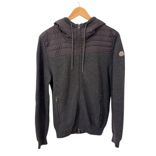 Moncler Maglione Tricot Cardigan Jacket (Grey)