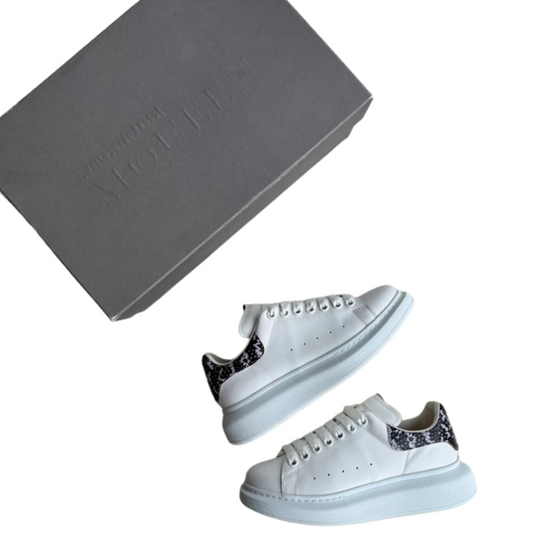 Alexander Mcqueen Sneakers (Python Print Heel) (Womens)