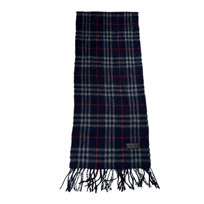 Burberry Scarf (Navy) (Vintage)