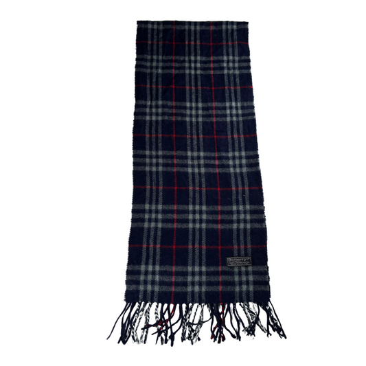 Burberry Scarf (Navy) (Vintage)