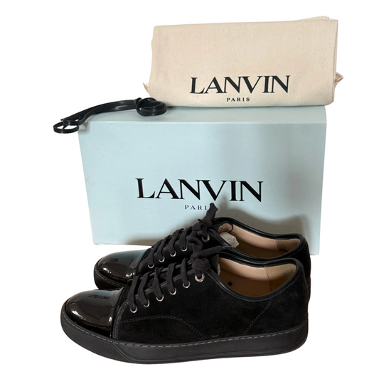 Lanvin Cap-Toe Sneakers (Black)