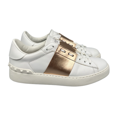 Valentino Garavani Flycrew Sneakers (White Gold) (Womens)