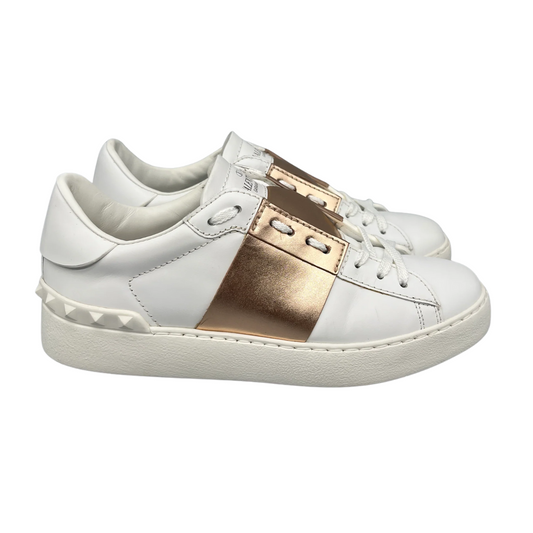 Valentino Garavani Flycrew Sneakers (White Gold) (Womens)
