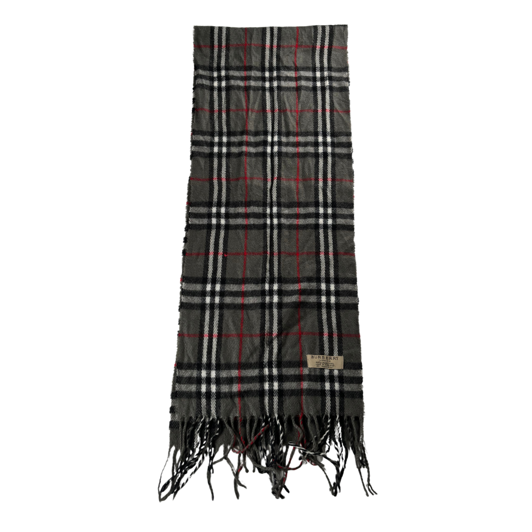 Burberry Scarf (Dark Grey) (Vintage)