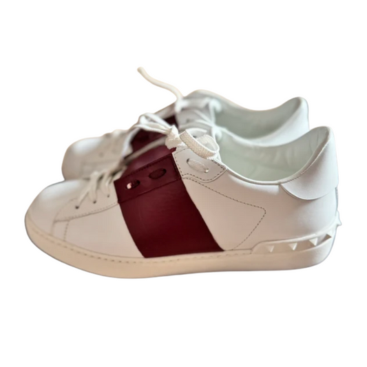 Valentino Garavani Open Sneakers (White Red)