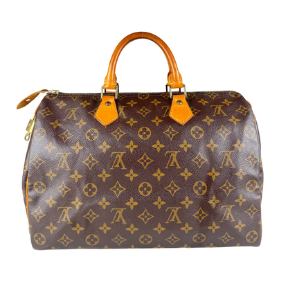 Louis Vuitton Speedy 35 Monogram Handbag (Brown) (Vintage)