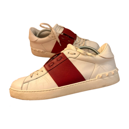 Valentino Garavani Open Sneakers (White Red)