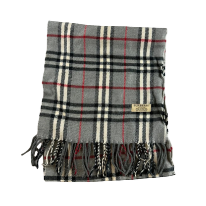 Burberry Scarf (Grey) (Vintage)