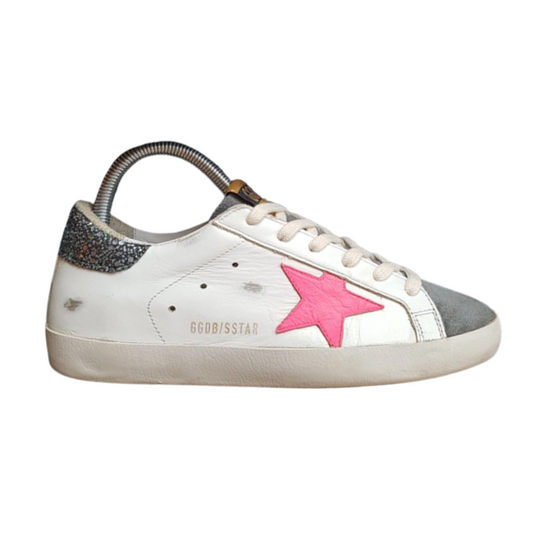Golden Goose Superstar Sneakers (White Pink) (Women's)