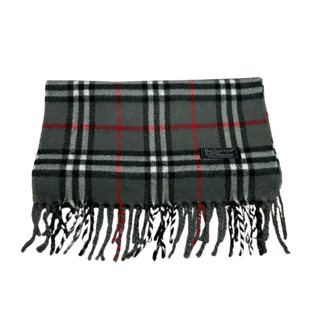 Burberry Scarf (Dark Grey) (Vintage)