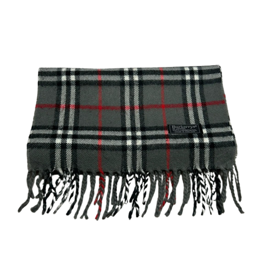 Burberry Scarf (Dark Grey) (Vintage)