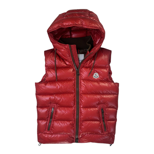 Moncler Bartholome Gilet Down Vest (Burgundy)