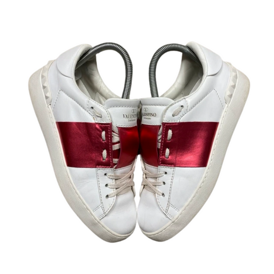 Valentino Garavani Open Sneakers (White Rose) (Women's)