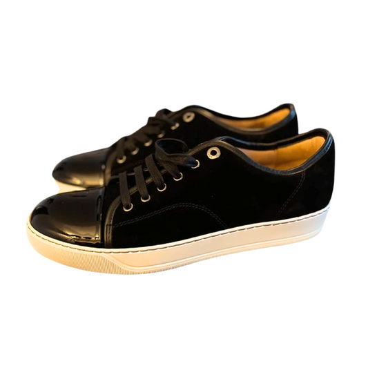 Lanvin Cap Toe Sneakers (Black) (New)