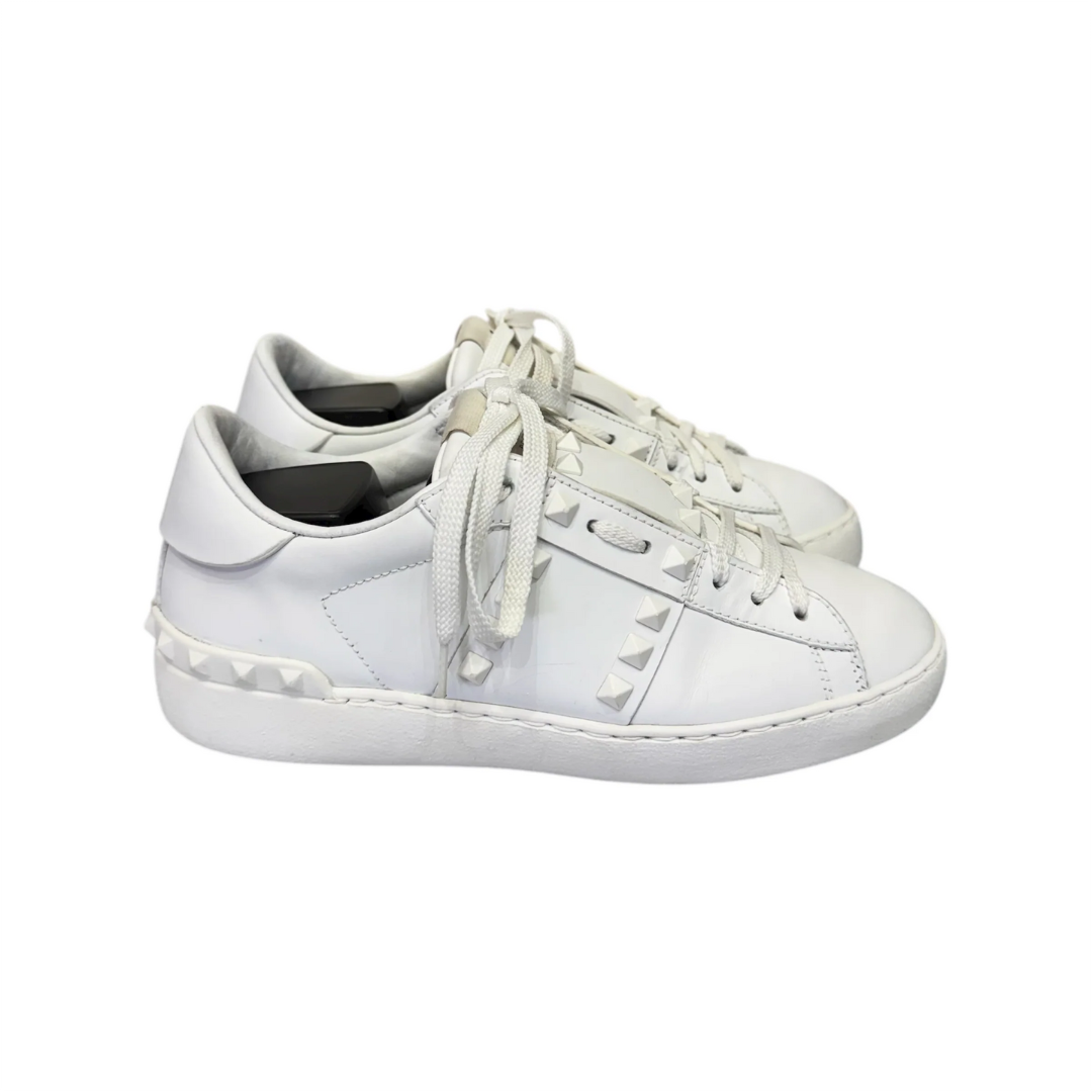 Valentino Garavani Rockstud Open Sneakers (White)