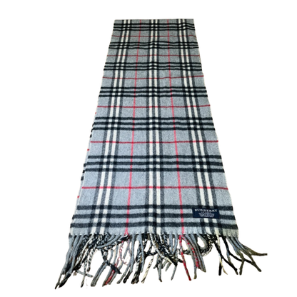 Burberry Scarf (Grey) (Vintage)