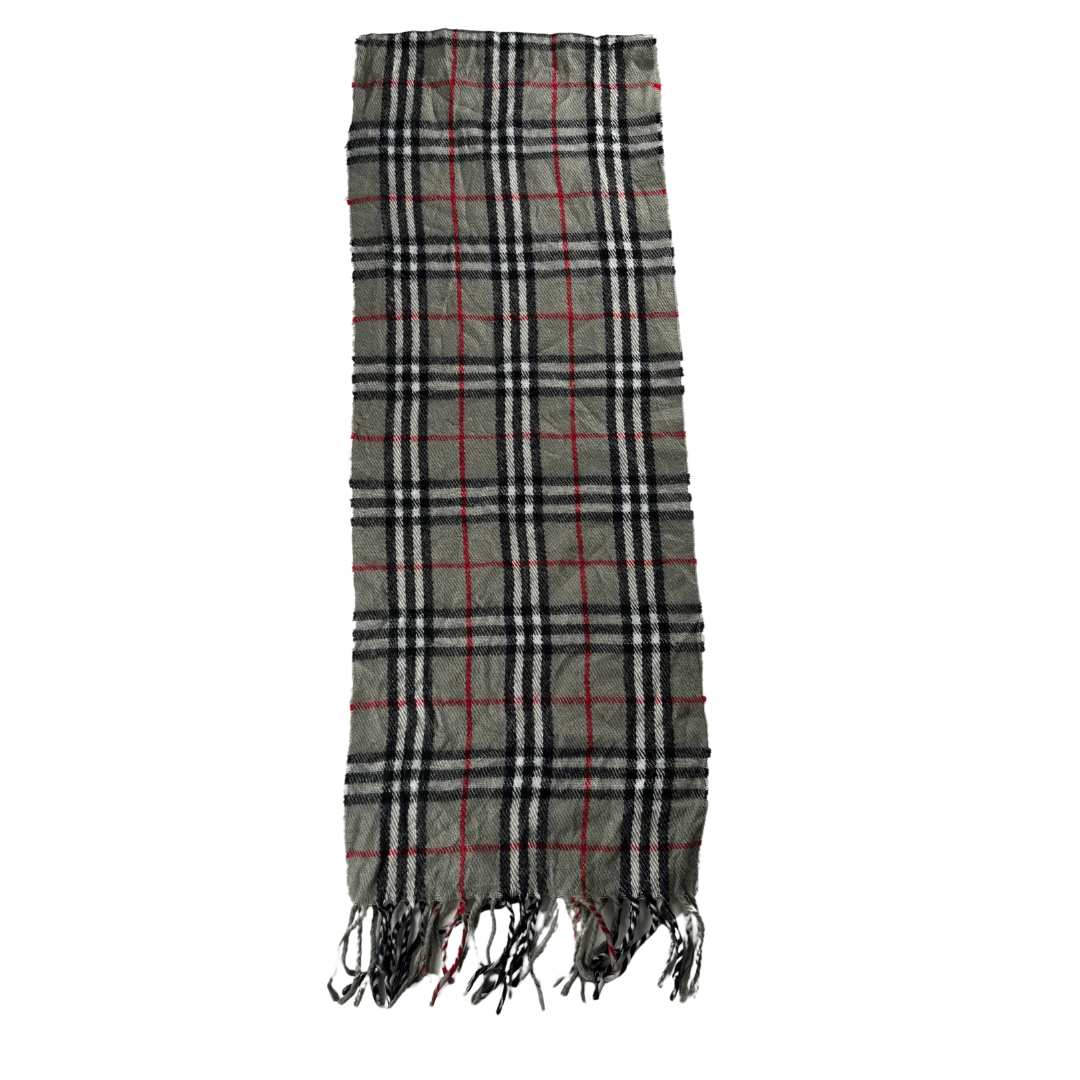 Burberry Scarf (Grey) (Vintage)