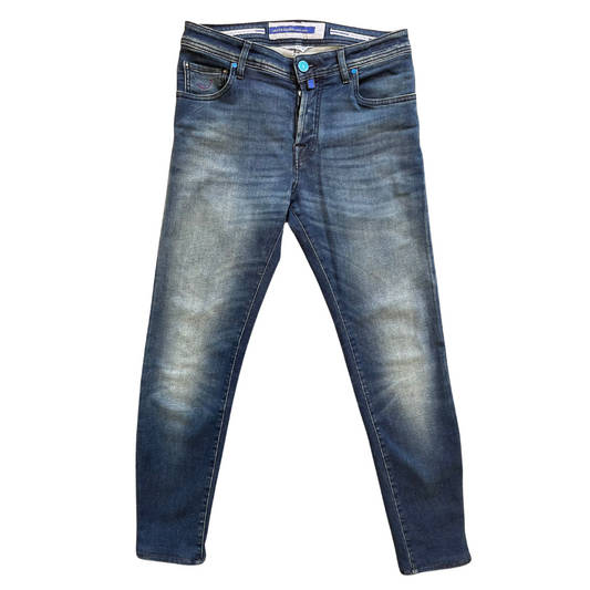 Jacob Cohën Nick Slim Fit Jeans (Navy Blue)