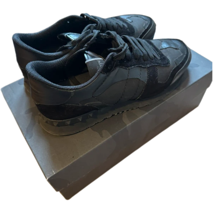 Valentino Camoflage Rockrunner Sneakers (Black )