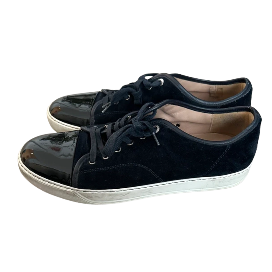 Lanvin Cap Toe Sneakers (Navy)