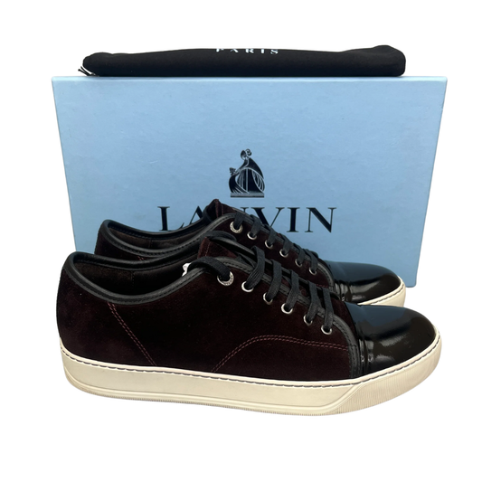Lanvin Cap Toe Sneakers (Burgundy)