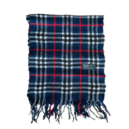 Burberry Scarf (Navy) (Vintage)