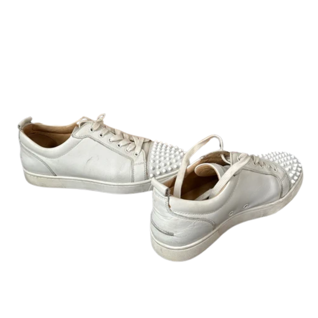 Christian Louboutin Louis Junior Spike Sneakers (White)