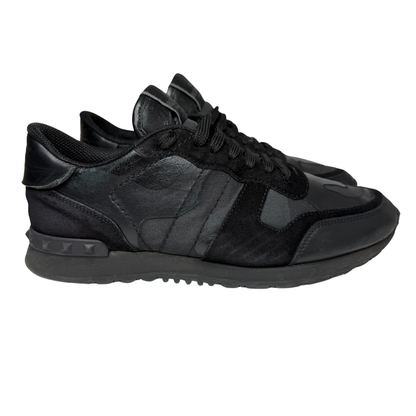 Valentino Camoflage Rockrunner Sneakers (Black)