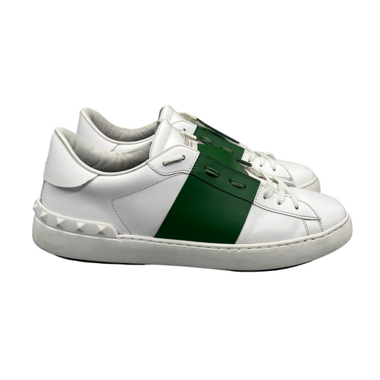 Valentino Garavani Open Sneakers (White Green)