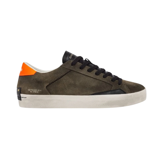 Crime London Distressed Sneakers (Military Green) (New)