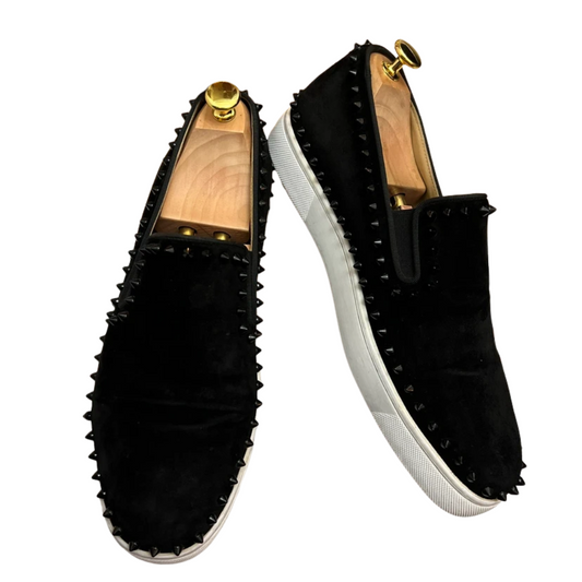 Christian Louboutin Louis Spike Loafer Sneakers (Black)