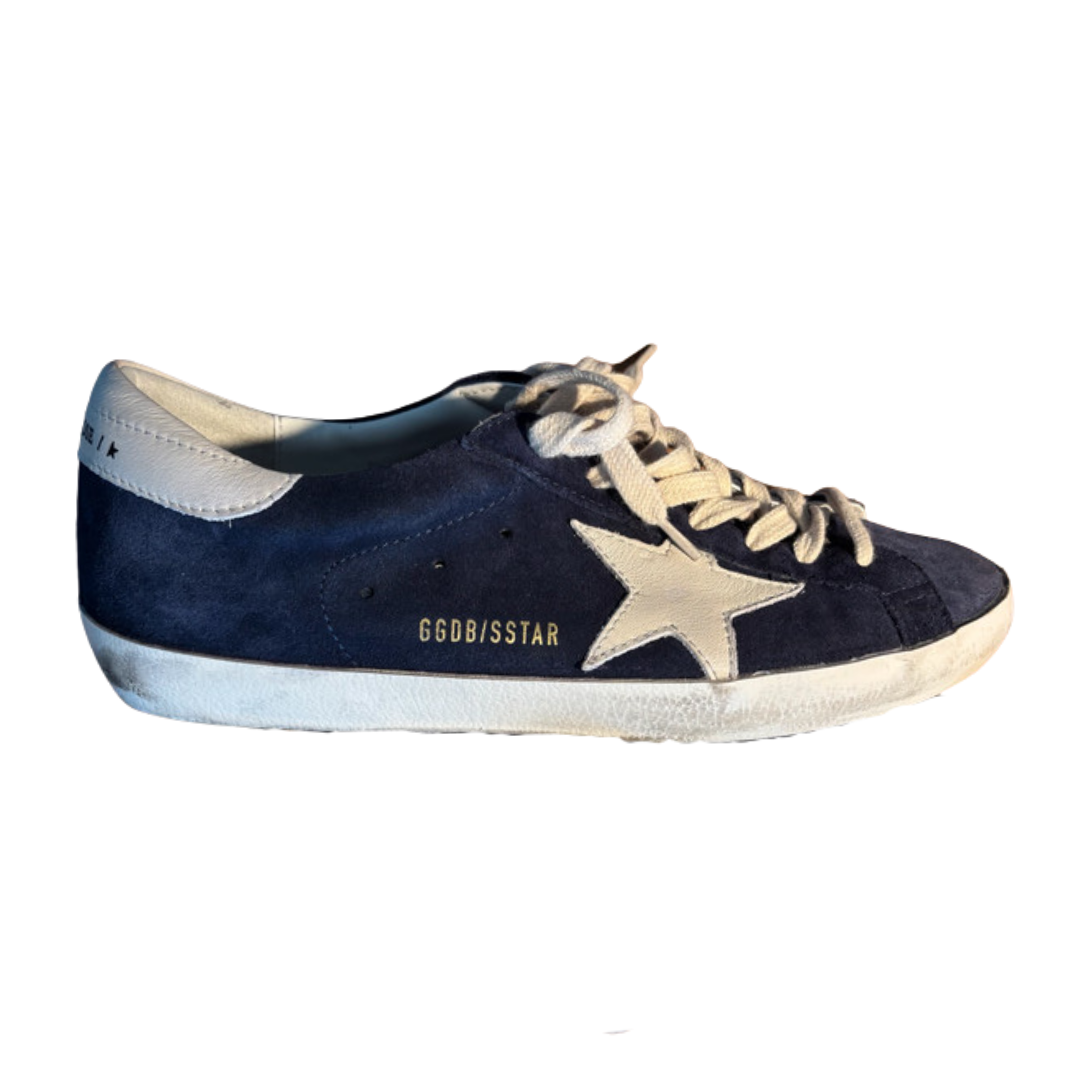 Golden Goose Superstar Sneakers (Navy)