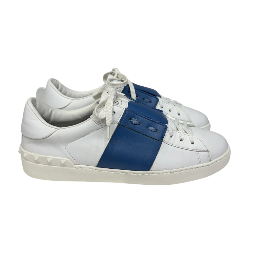 Valentino Garavani Open Sneakers (White Blue)